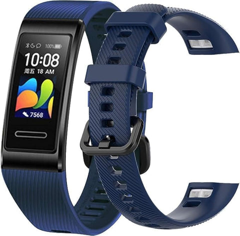 Next store Compatible with Huawei Honor Band 4 / Band 5 Smart Watch Band, Durable Strong Silicone Replacement Strap