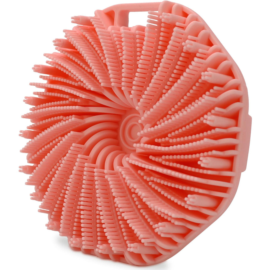 HAYSNA Silicone Body Scrubber, Shower Body Brush for Effective Showering Exfoliation and Gentle Massage, Silicone Loofah Body Brush,Body Brush for Sensitive Kids Women Men All Kinds of Skin (Pink)