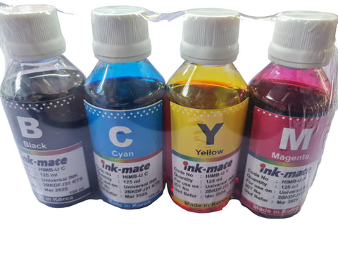 INK MATE Liquid Kit for Refilling Canon HP and Epson Cartridges four colors.