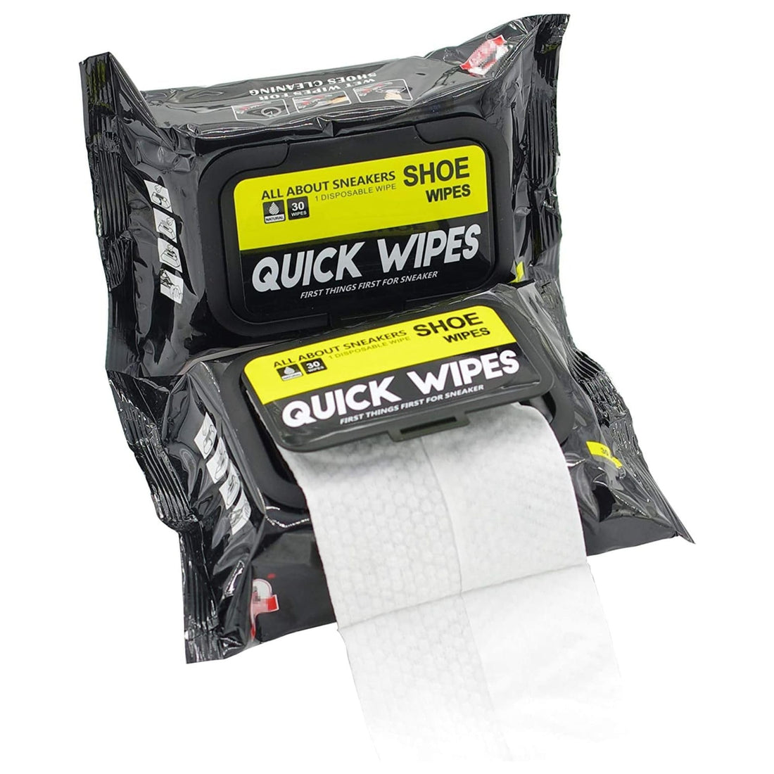 Shoe Cleaning Wipes, Pack of 80, Waterless Quick Cleaning, Suitable for White Shoes, Leather, Rubber, Fabric, Mesh, Resealable Pack for Travel and Daily Use