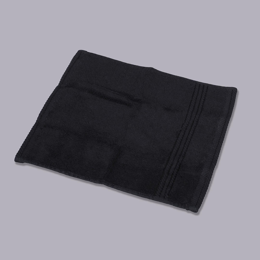 Bed N Home, Cotton Face Towel, 33 cm Width x 33 cm Length, Black