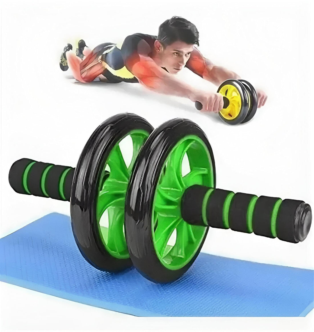 Abdominal Fitness Wheel - Explore new ways to strengthen your core with this innovative exercise wheel, designed for home use, featuring knee support mat and noise-free function for smooth workouts.