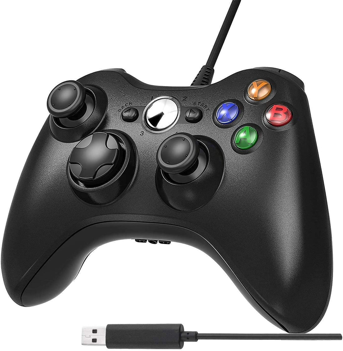 PC Controller, Game Controller USB Wired PC Joystick Gamepad for PC with Windows XP/Vista/7/8/10, PS3 / Android /TV BoxGame Controller - Ergonomic Design