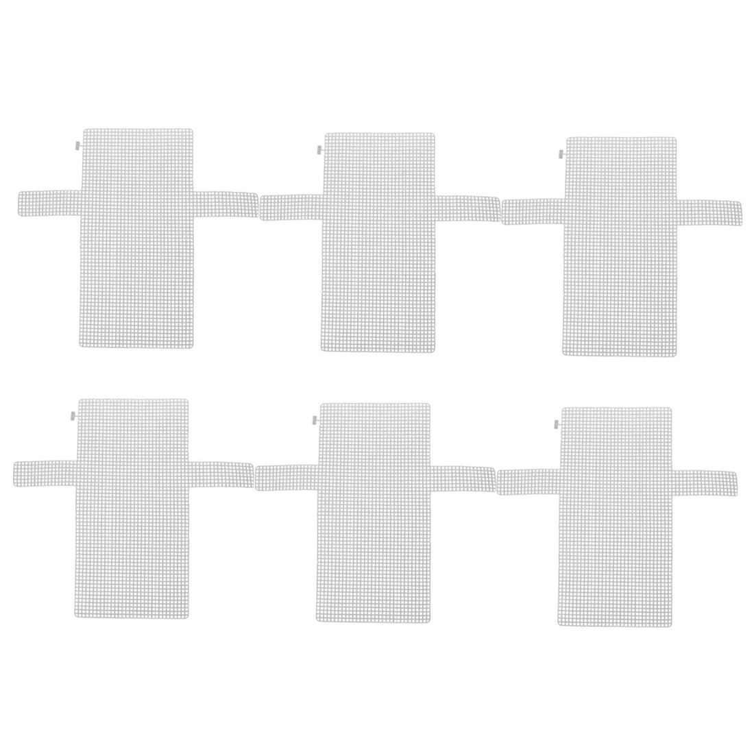 VICASKY Crossbody Purses 6pcs Plastic Mesh Canvas Sheets for Embroidery Woven Bag Crossbody DIY Sewing Kit for DIY Crafts Embroidery Cross Crochet Projects White Clear Purses