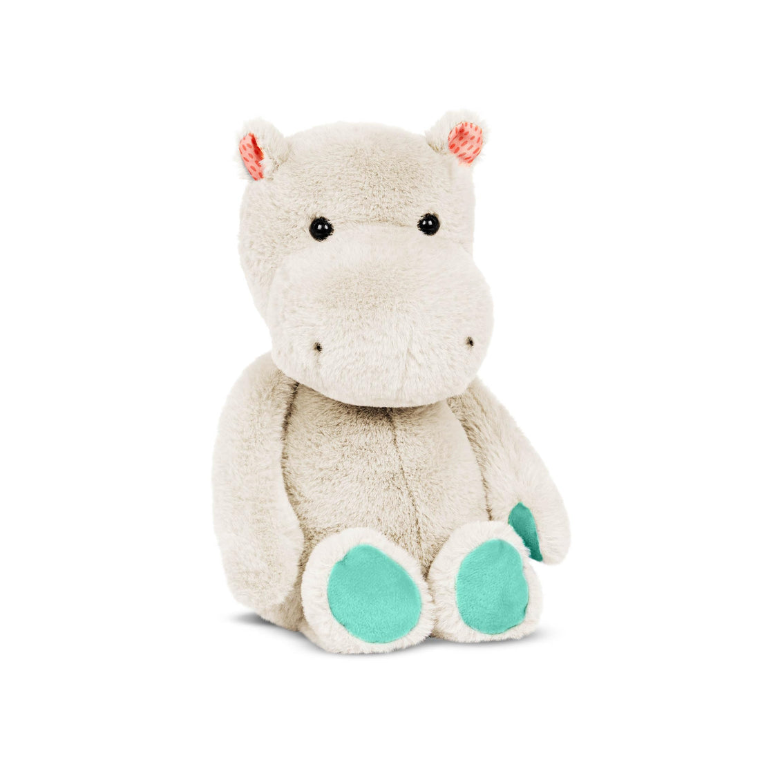 Toys - B. Stuffed Plush Hippo - Happy Hues - Gerry Grey