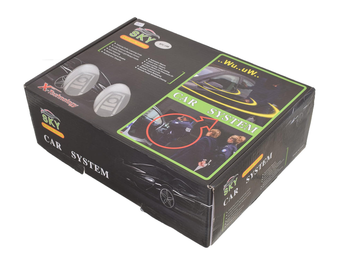 SKY Car Control Unit (Center Lock) 2 Remote Control From Crystal, Black