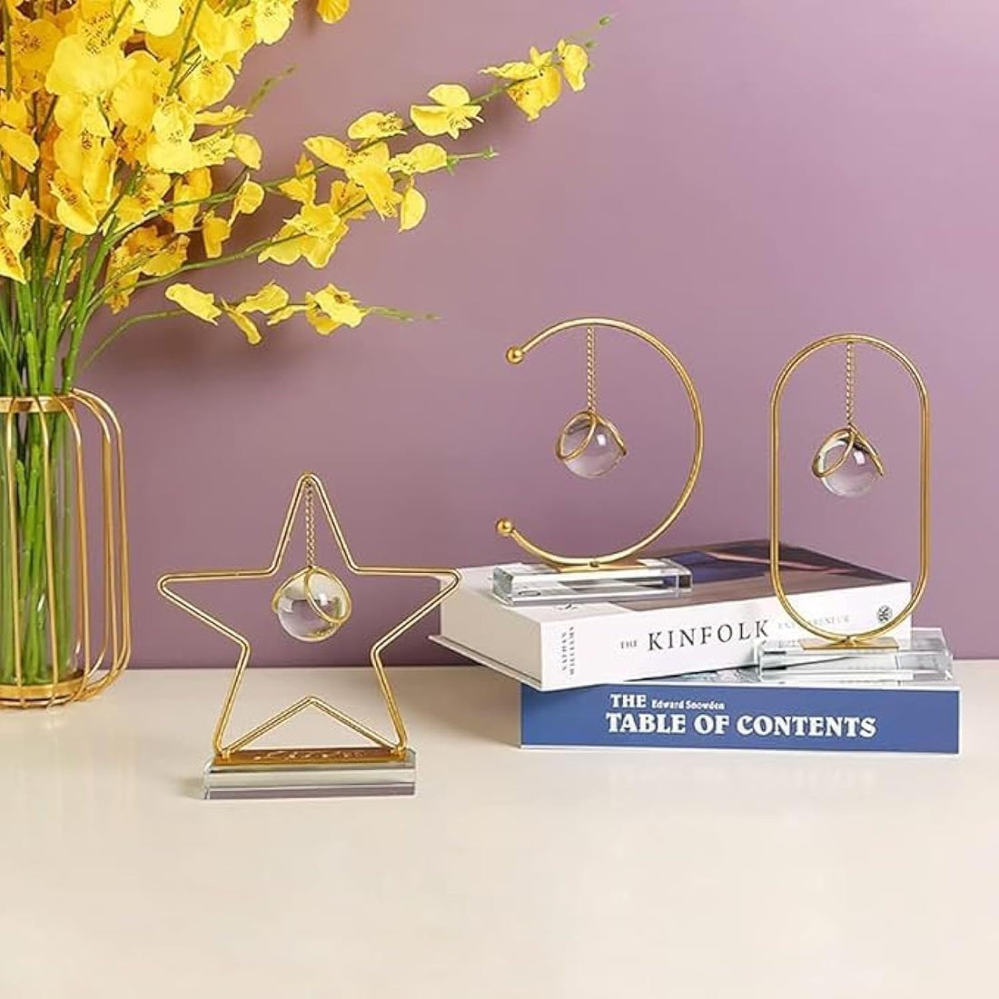 Star With Metal Stand And Crystal Ball For Home Decoration From FLAMINGO