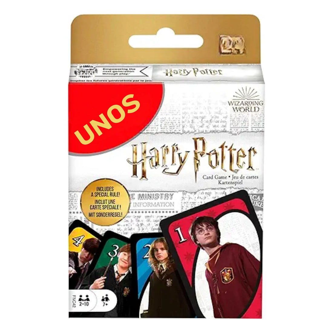 Harry Potter UNOS Card Game, Wizarding World Edition with Special Rule, 2-10 Players
