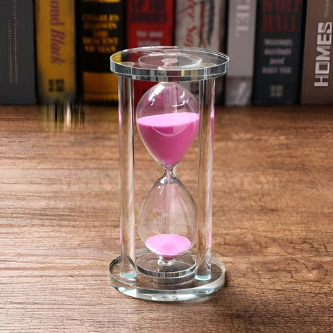 Timepiece - Stylish Sand Clock for Home or Office, Enhancing Room Ambiance, Boosting Concentration, and Celebrating Holidays with Vibrant, Random-Colored Sand (model 3-3m-12c)