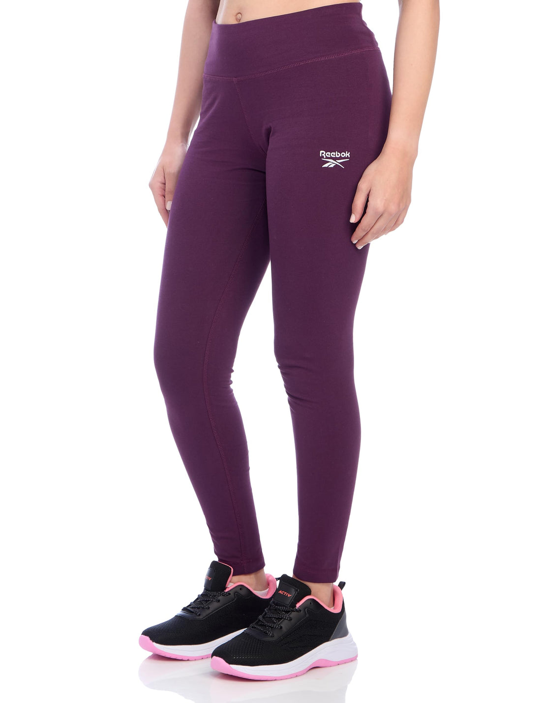 Reebok Womens RI SL Cotton Legging Tights (pack of 1)
