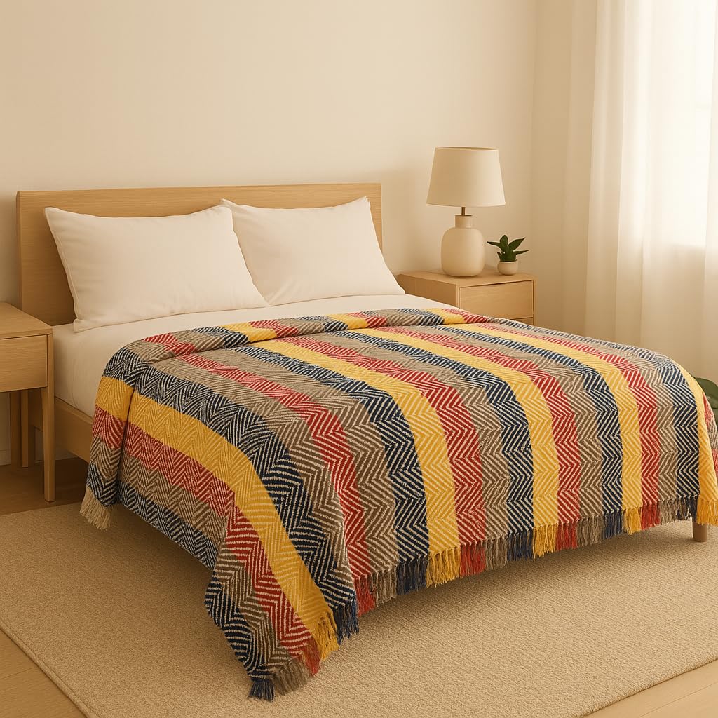 Soft Stripe Throw Rustic Horizon