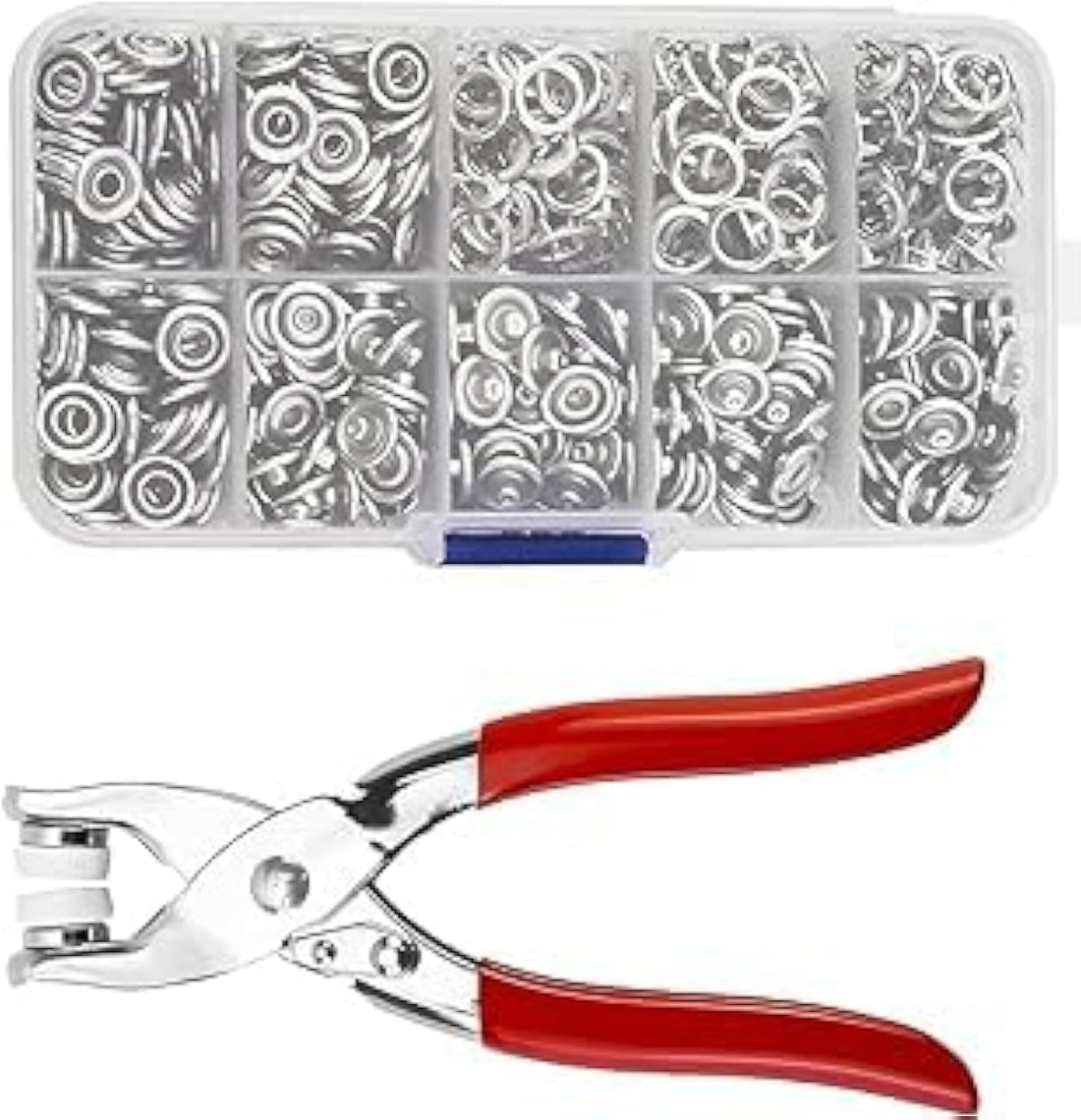 Fresh Fixed Button Tool, Press Stud Set with Pliers, Button Press Studs, 150 Set Eyelets Press Studs, Sewing Buttons, Hollow Press Studs, Metal Button Buckle for Sewing, Sewing Accessories, Craft
