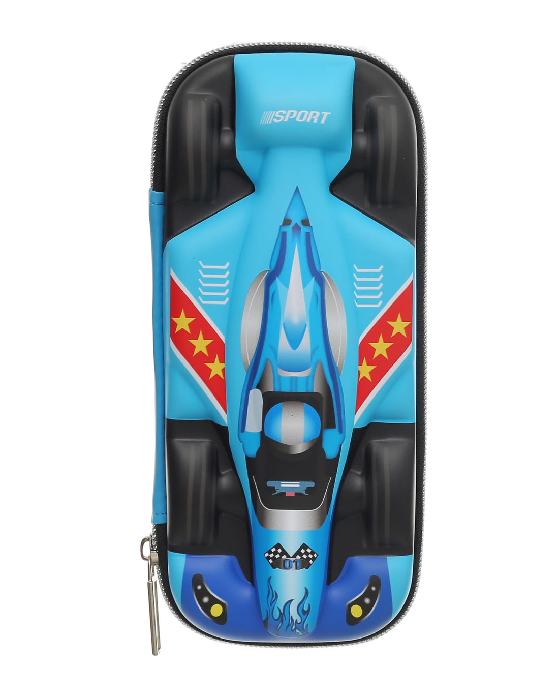 Elmaayergy 6533 KX-1 Pencil Case With Car Shape, Made With Premium Material For Durability And Long-Lasting Use - Multi Colour