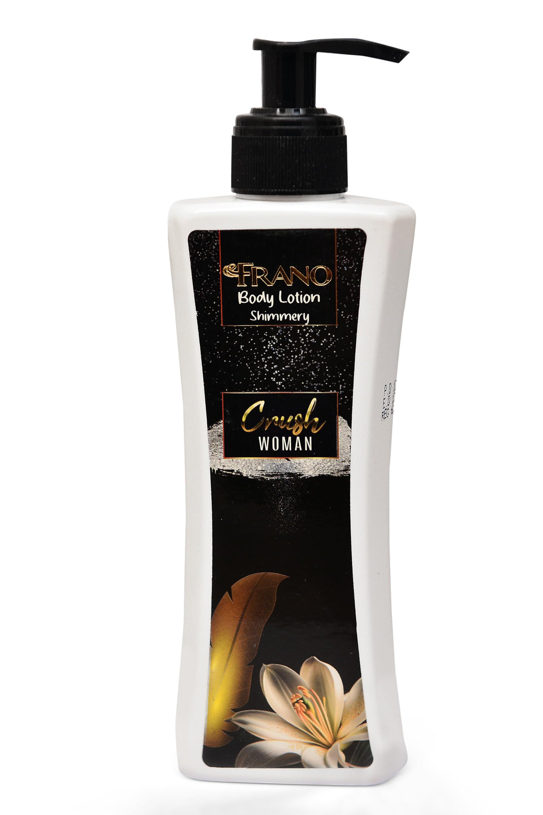 Frano Glittery Body Lotion - Crush: Enchanting Floral Fruity | Hydrating, Nourishing, and Sparkling | 250 mL
