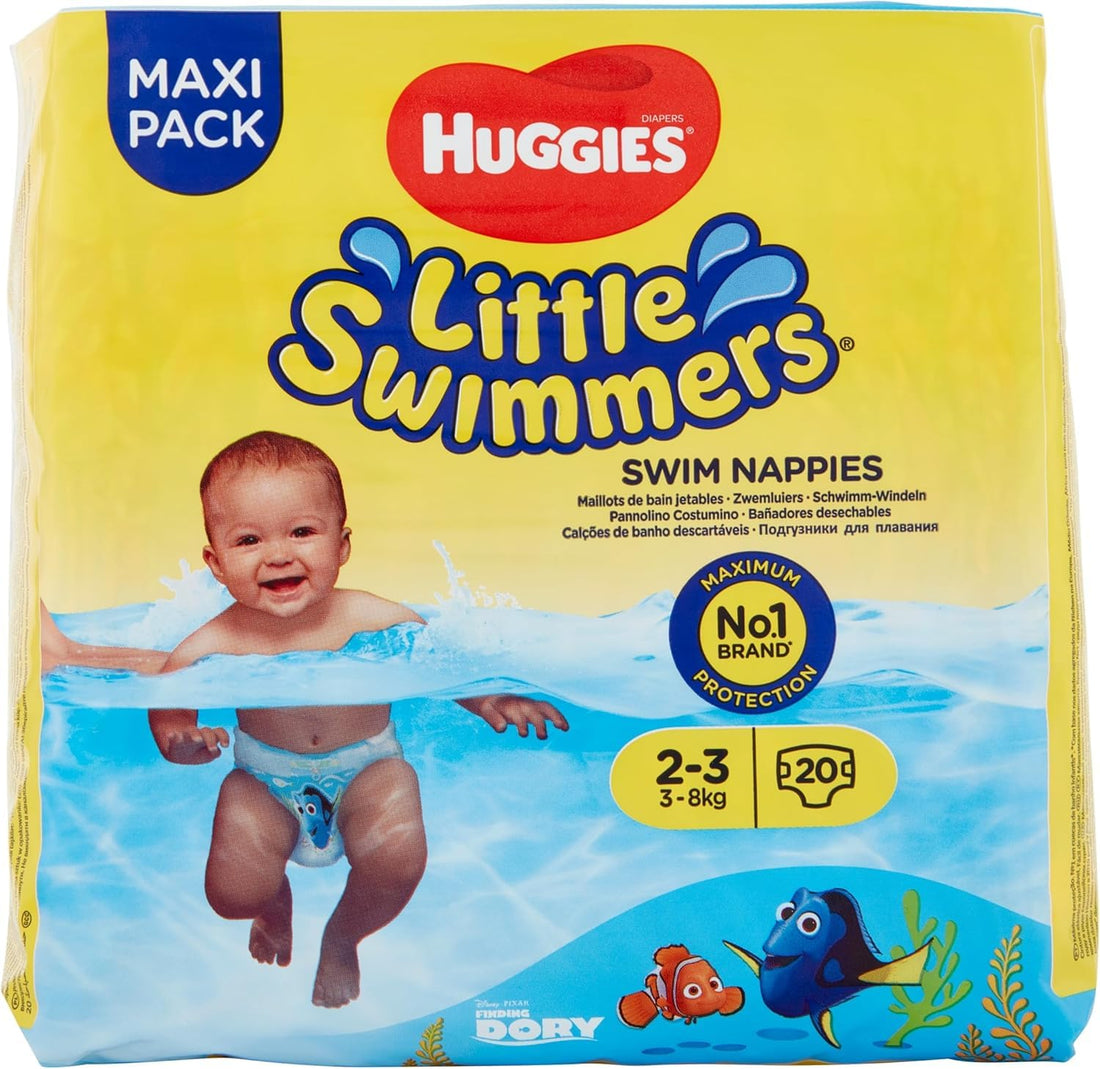 Huggies Little Swimmers Diapers Size 2-3, 1 Pack of 20 Pieces