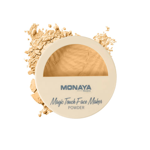 P004 Magic Touch Face Maker Powder – High-Definition Blurring Pressed Powder, Full Coverage Matte Finish, 12-Hour Sebum Control, Cruelty-Free & Vegan, 4 Skin-Perfecting Shades (P103A)