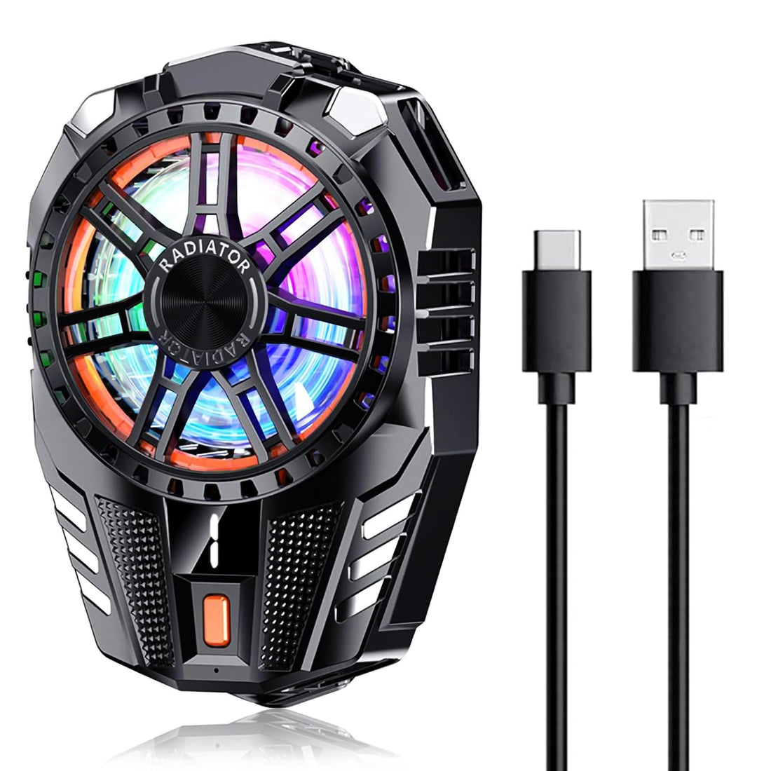 Sounce Smart Magnetic Mobile Cooling Pad Instant Phone Cooler with LED Temperature Monitor Advanced Semiconductor Chip Compatible with iPhone & Android (Black, 7.9 CM)