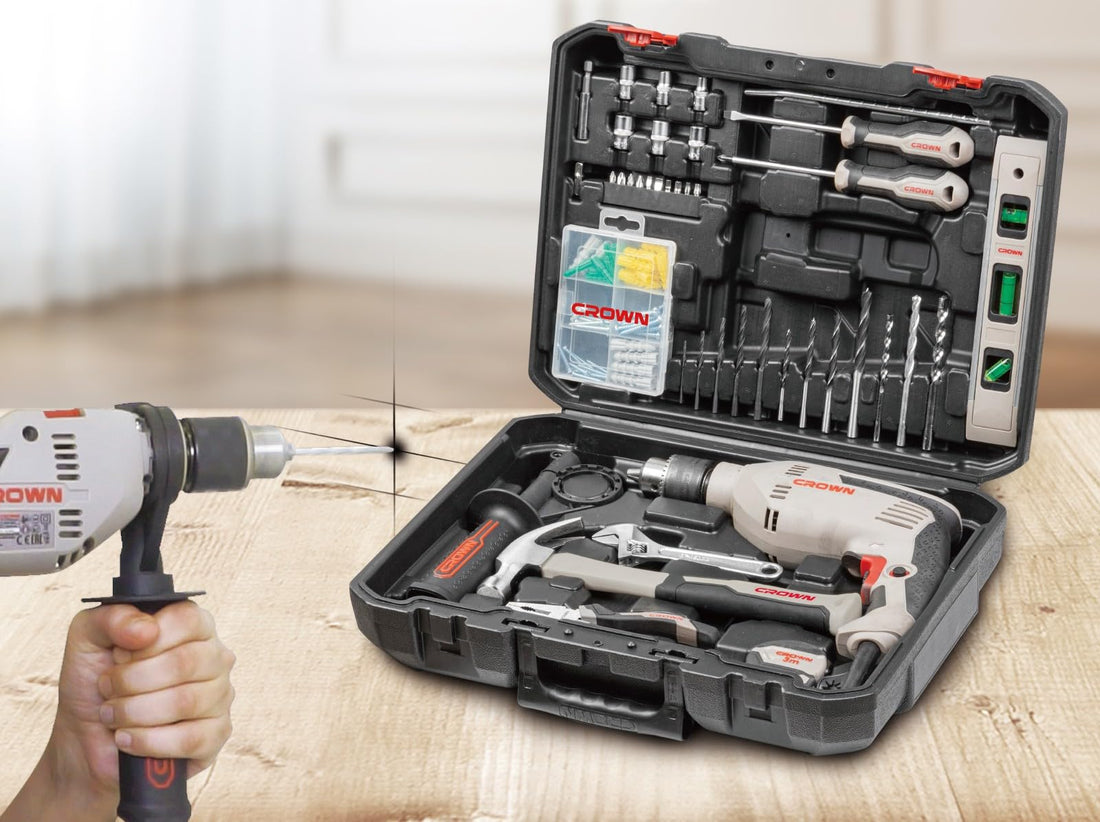 Professional Impact Drill With Set Of Tools And Accessories,98pcs;CK10-XA98 with plastic case