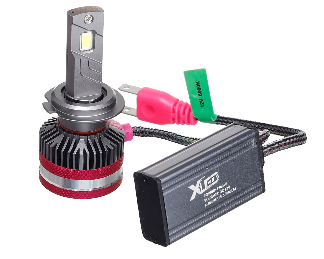 XLED H7 Car Led Headlight 12V 4500W Canbus - 2 Bulbs Silver