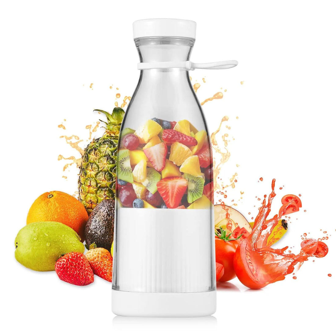 Handy Portable Juice Mixer Blender - Powerful 6-Blade System, 420ml Capacity, USB Charging - Effortless On-the-Go Blending for Fresh Juices, Shakes, Smoothies, and More