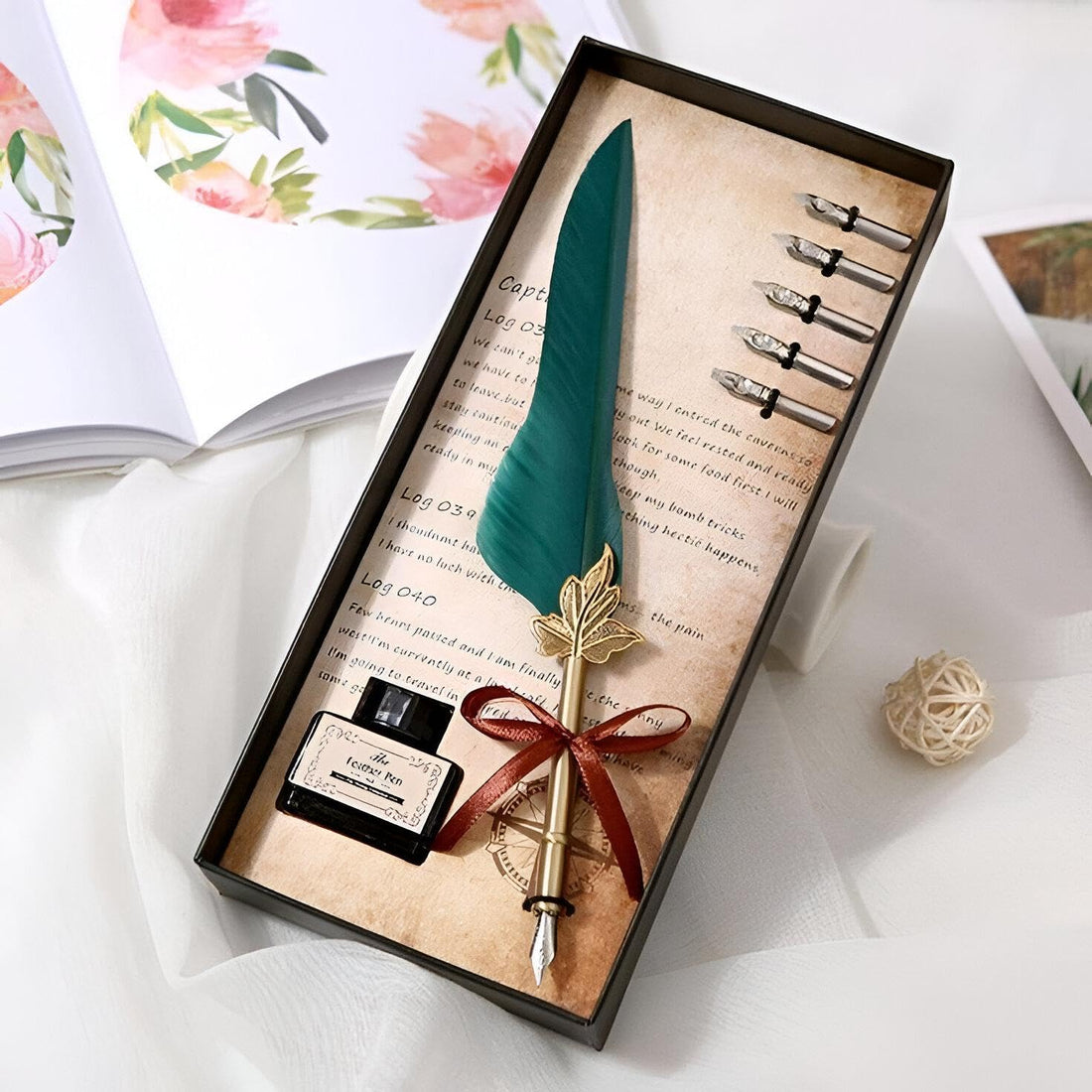 Artistic Calligraphy Pen Kit with Premium Handcrafted Ink Brushes - Perfect for Beginners to Master Elegant Script and Professional Writing