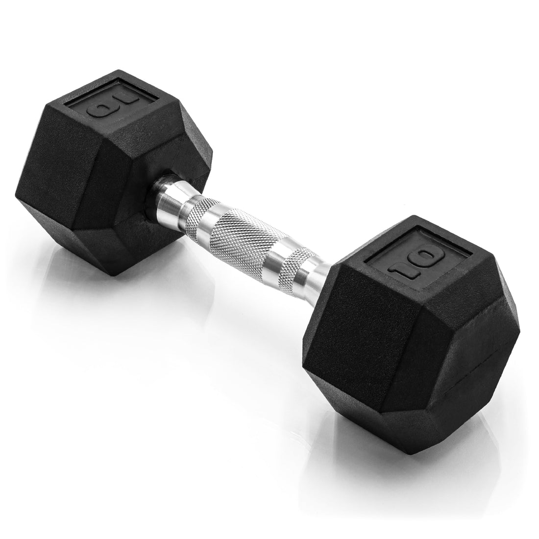 Cap 10 LB Coated Hex Dumbbell Weight, New Edition