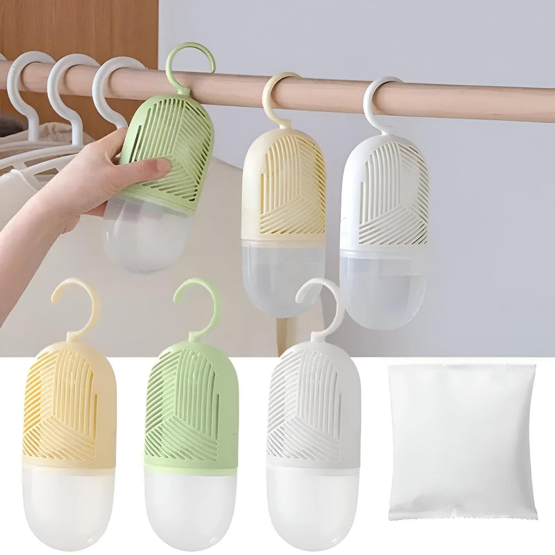 Home Humidity Control - Eliminate excess moisture in your living space with this versatile home humidity control solution, suitable for various areas including closets and cars! (3 pcs)
