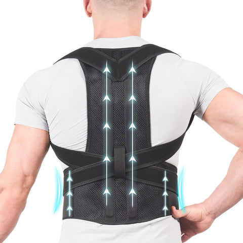 AOFIT Posture Corrector Back Brace for Women and Men, Shoulder Straightener Braces, Adjustable Back Support, Upper Back Pain Relief Scoliosis, Hunchback, Thoracic, Spine Corrector Size XL