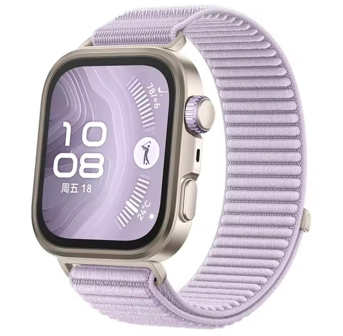 Fekra Sports Nylon Braided Loop Strap for Huawei Fit 4 Pro/Fit 4 | 3 Official Comfortable Bracelet For Huawei Watch Fit3 / Fit4 / Fit4 Pro Strap Bracelet