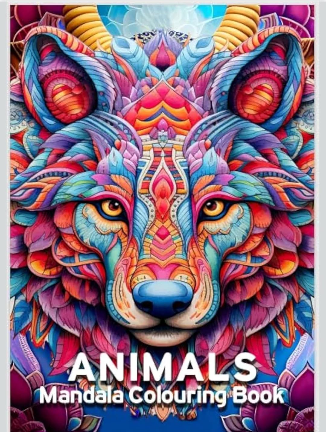 Animals Mandala Coloring Book 60 Pages A5 size wired from top