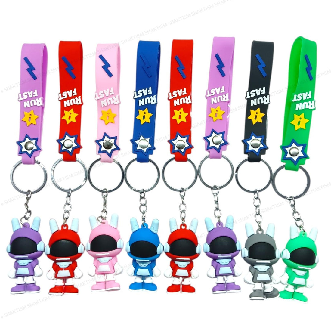 SHAKTISM Kuromi 3D Keychain, Leather, Purple Outfit, Happy Party Strap, Sanrio Character Bag Charm Random Colour (Astronaut 3D KeyChain)