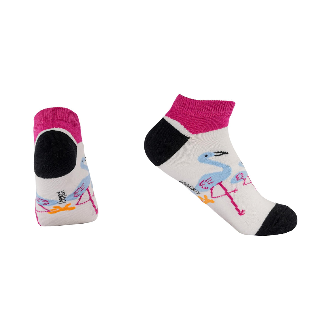 Kheyoot flamingo printed calf socks For Women 60263-P