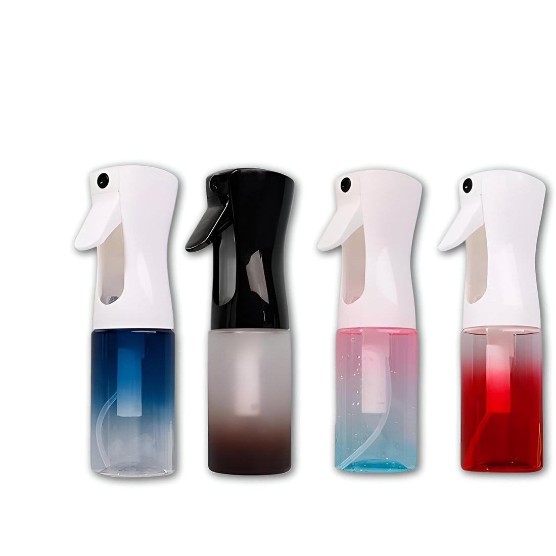 300ml empty acrylic perfume spray bottle with multi-use plastic cap (4pcs random color)