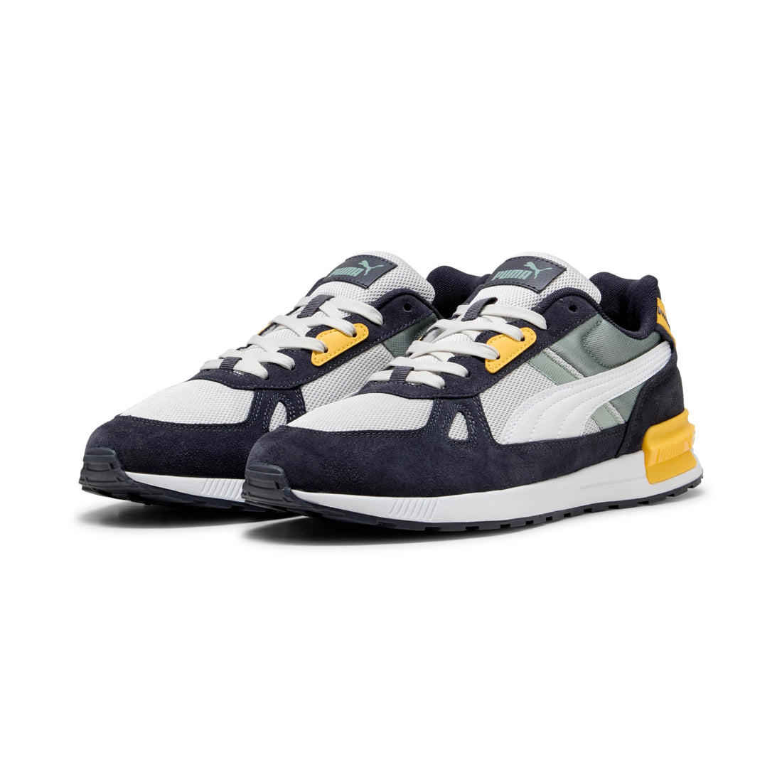 PUMA unisex-adult Graviton Pro Feather Gray- White-New Ankle Boot