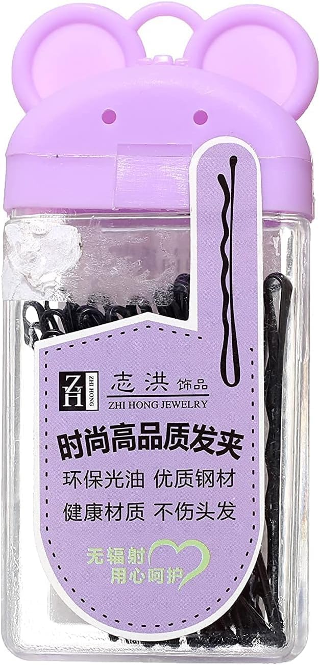 Zi Hong 24 Pieces Hair Pins - Black