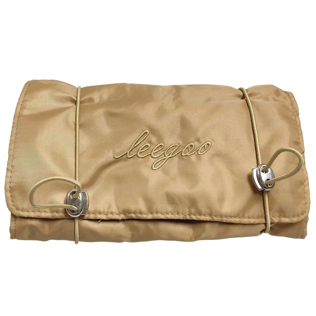 Travel Cosmetic Organizer with 4 Transparent Detachable Bags, Roll-Up Satin Makeup Storage Case with Strong Zipper for Women’s Beauty Essentials