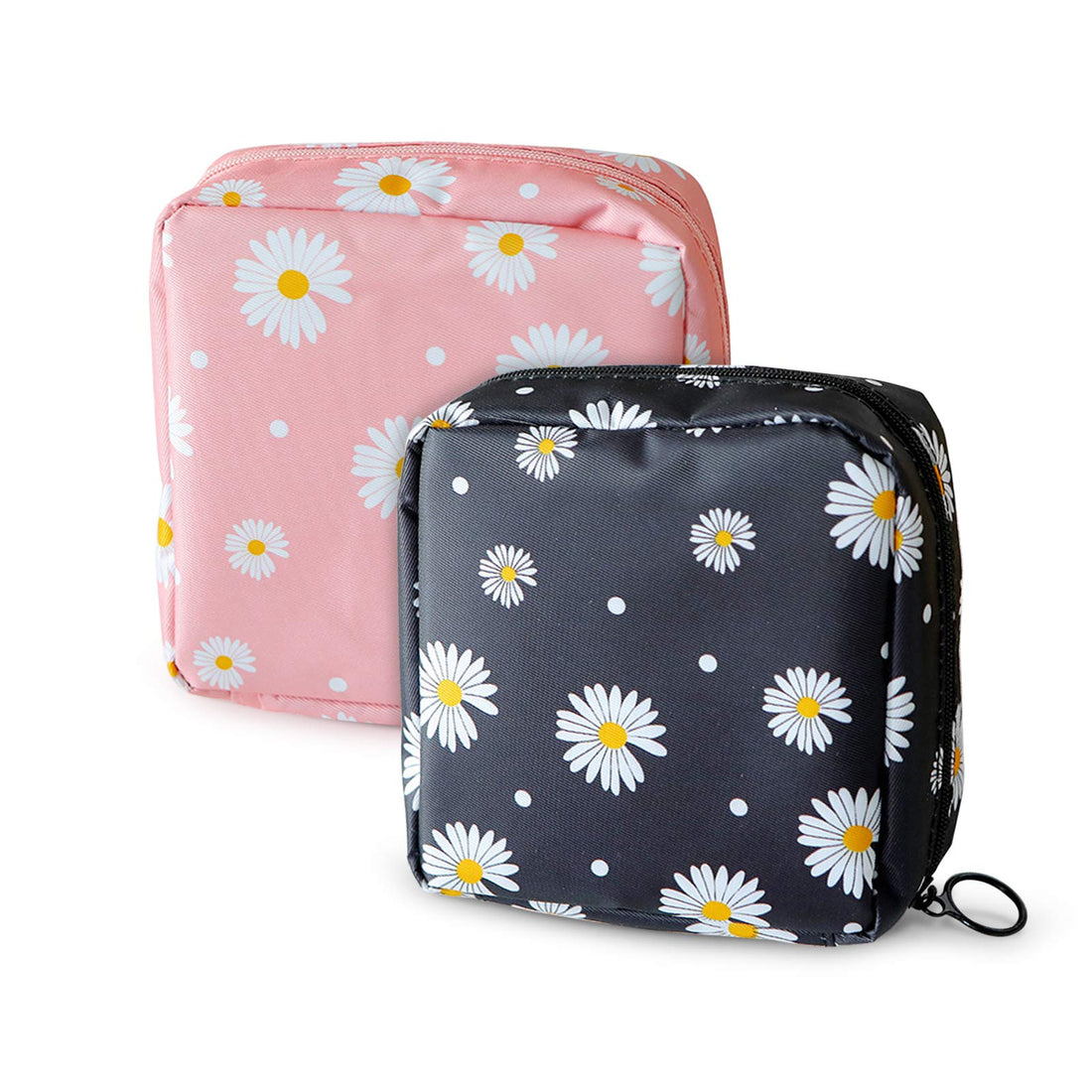 Sanitary Napkin Storage Bag,Menstrual Cup Pouch, Portable Sanitary Napkin Pads Storage Bags Feminine Menstruation First Period Bag for Teen Girls Women Ladies(2Pcs)