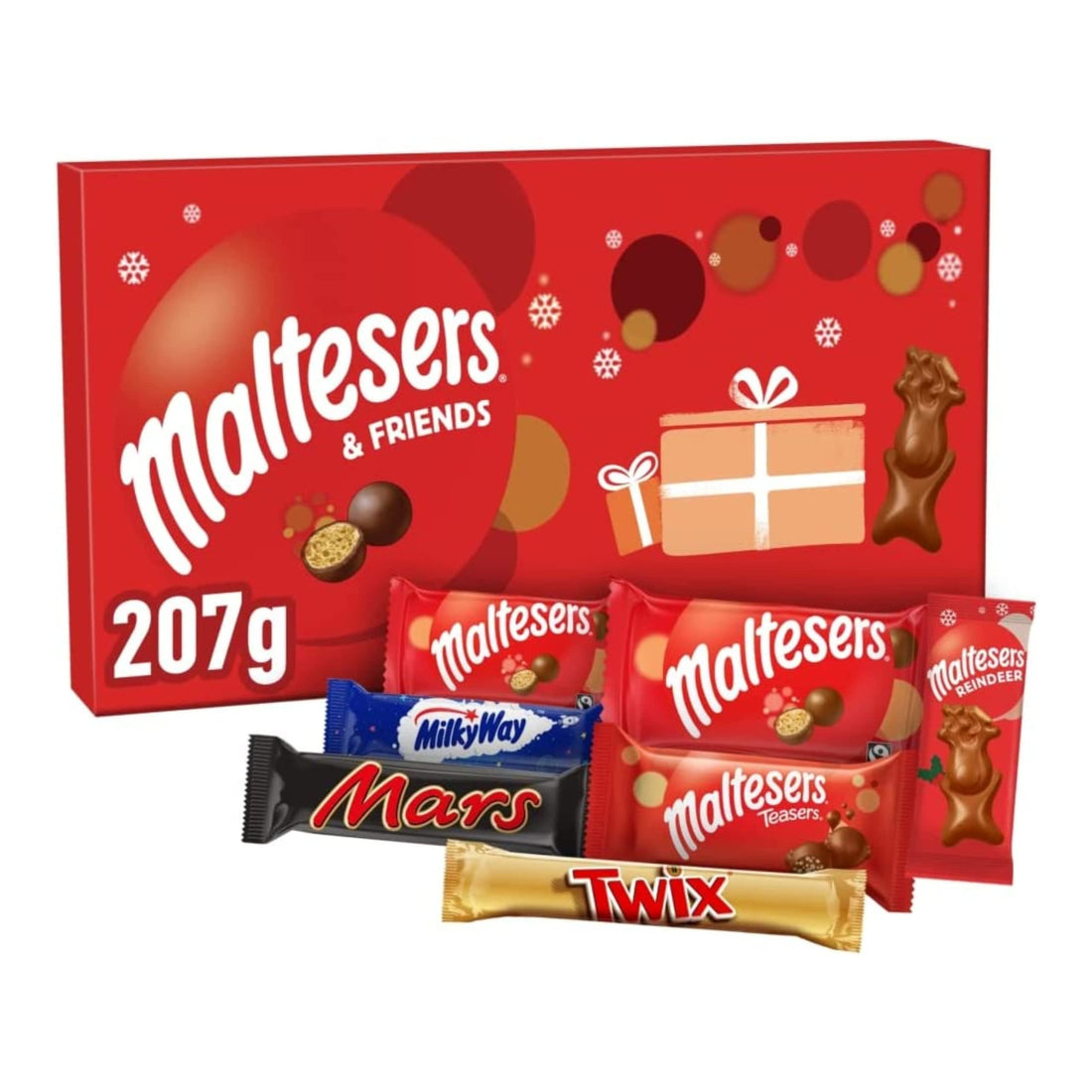 Maltesers & Friends Chocolate Selection Box Christmas | Selection Boxes | Christmas Chocolates Gifts | Chocolate Selection Boxes | Boxes of Chocolates | Christmas Stocking Fillers For Men Women | 207g