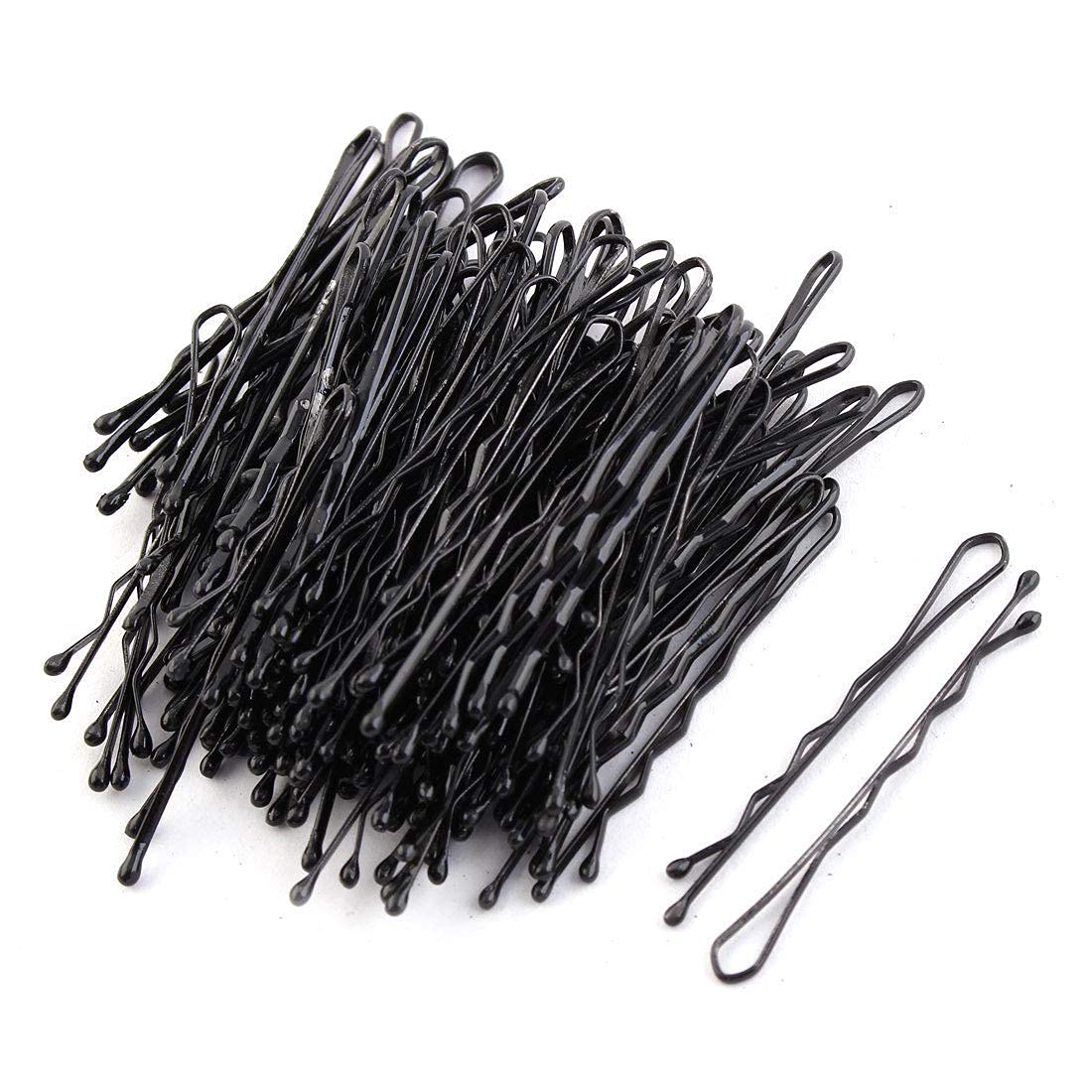 Bobby Hair Pins for Women & Girls (Pack of 100) | Stylish Bob Hairpins for Hairstyling | Hair Styling Accessories Clips (Black)