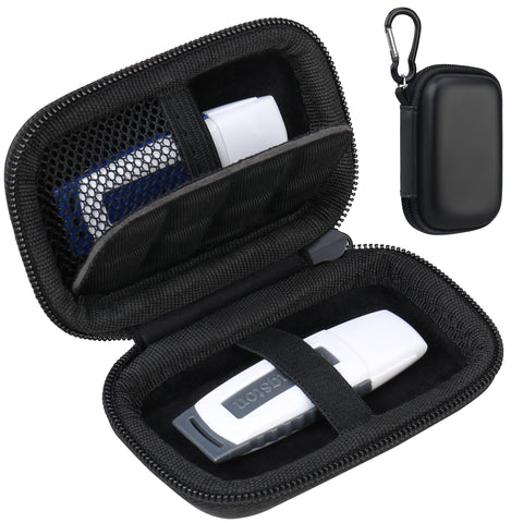 Lacdo USB Flash Drive Case, USB Storage Case, USB Holder Storage Bag, Thumb Drive Caes for SanDisk/Samsung USB Flash Drive USB Case, Jump Drive Case, Electronic Accessories Organizer, Black