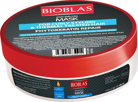 Anti hair loss mask for curly styling & thermal treated hair 150 ml