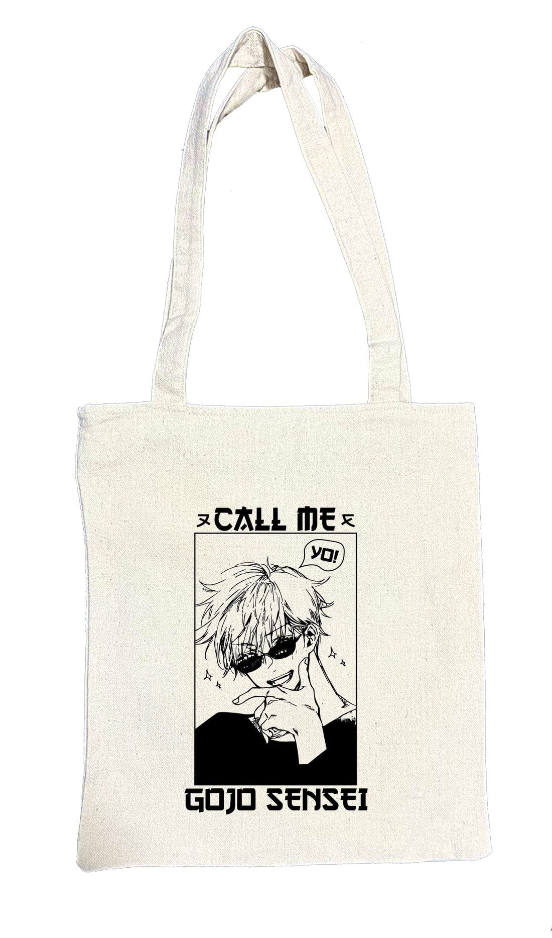 Generic Jujutsu Kaisen Gojo Satoru, Itadori Yuji 11 Unisex Tote Bag, Multicolor, Polyester, Hand Wash Only, 10+