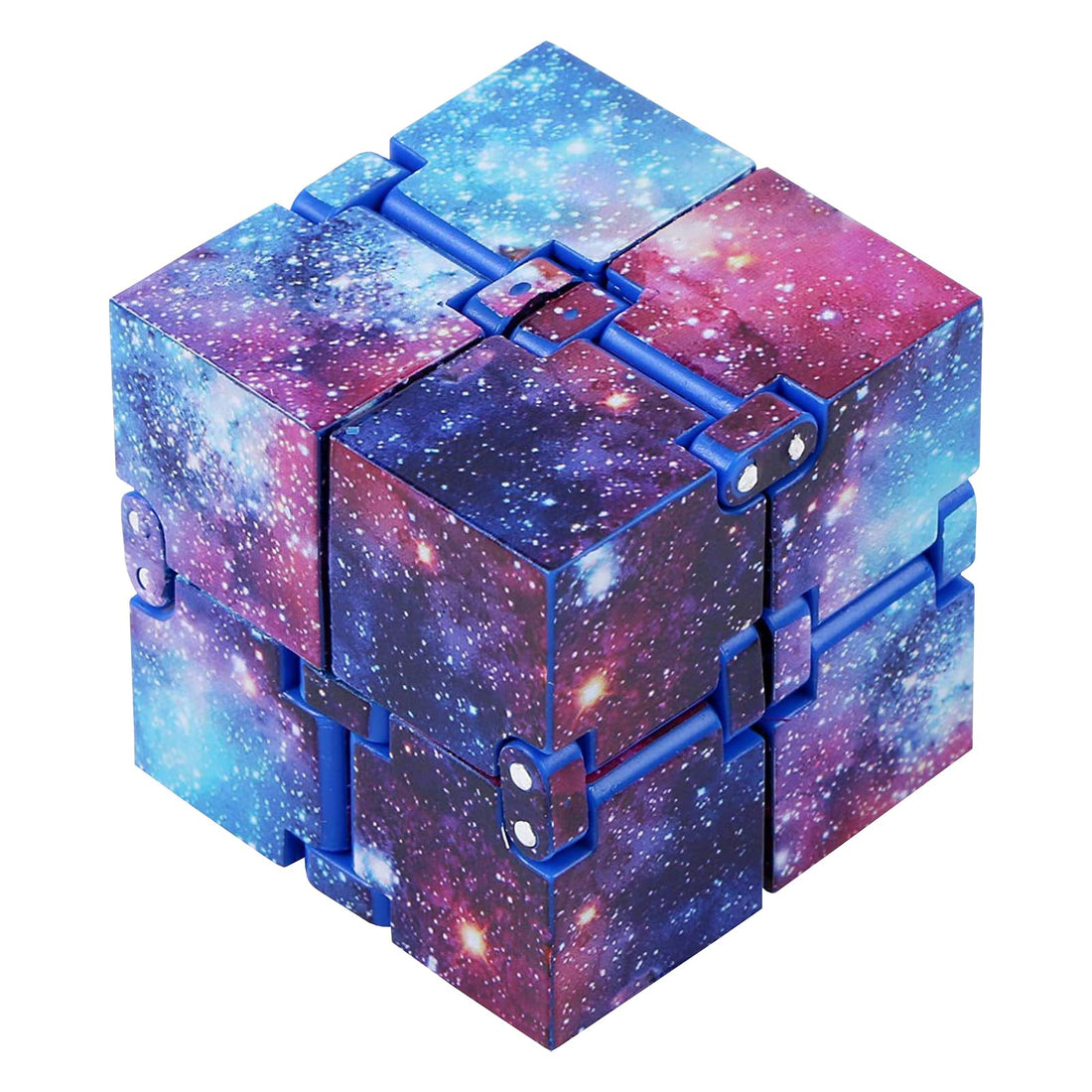 Infinity Cube YOUFAN Fidget Cube Stress Relief Toy, Finger Toy for Adults and Children, Cool Flip Fold Cube, Stress Relief Cube, Relieve Anxiety and Kill Time (Galaxy)