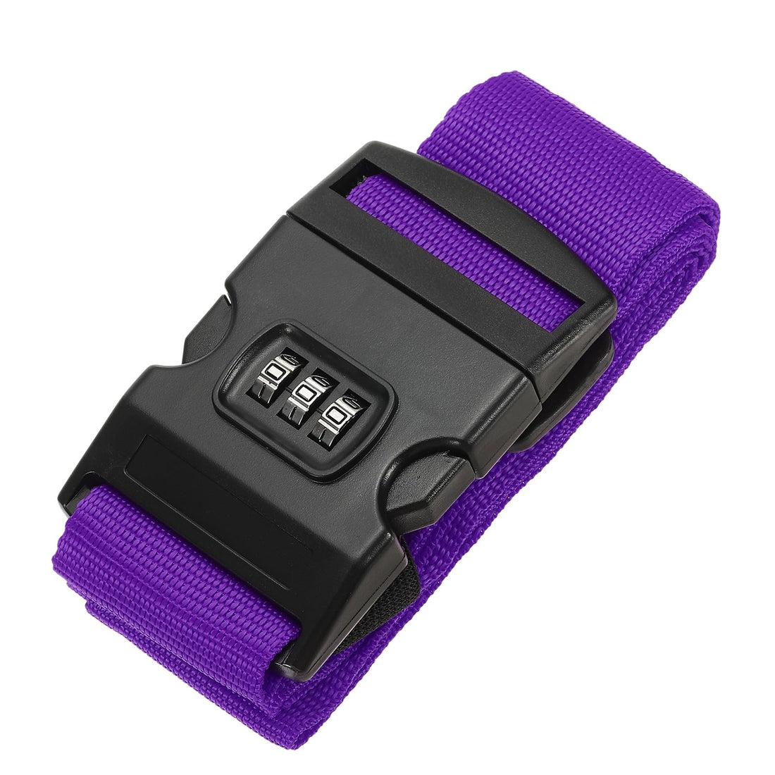 PATIKIL Luggage Straps, Suitcase Straps Adjustable Luggage Belts Strap with Combination Lock TSA Approved for Luggage Suitcases Travel, Purple