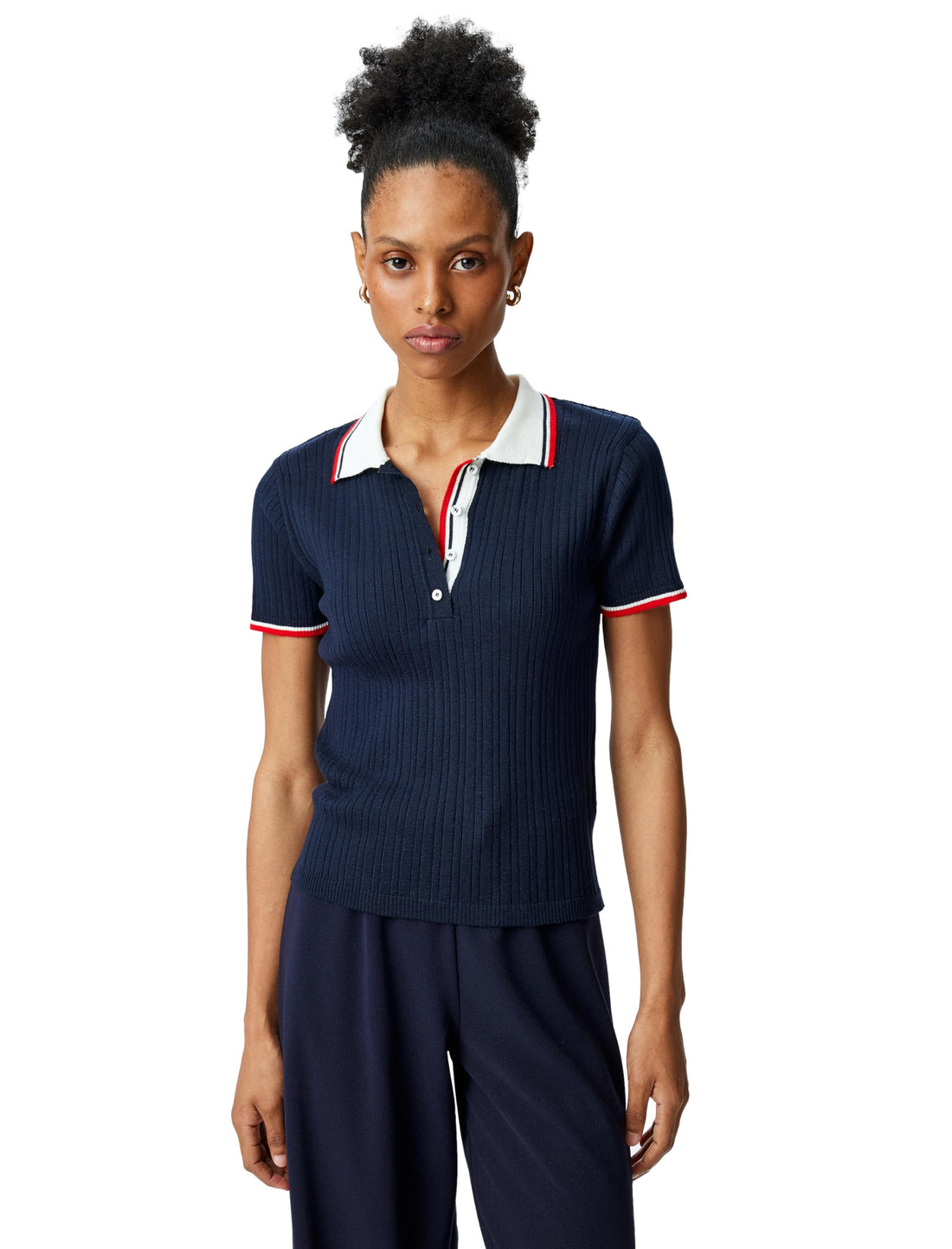 KOTON womens Polo Neck Sweater Pullover Sweater (pack of 1)