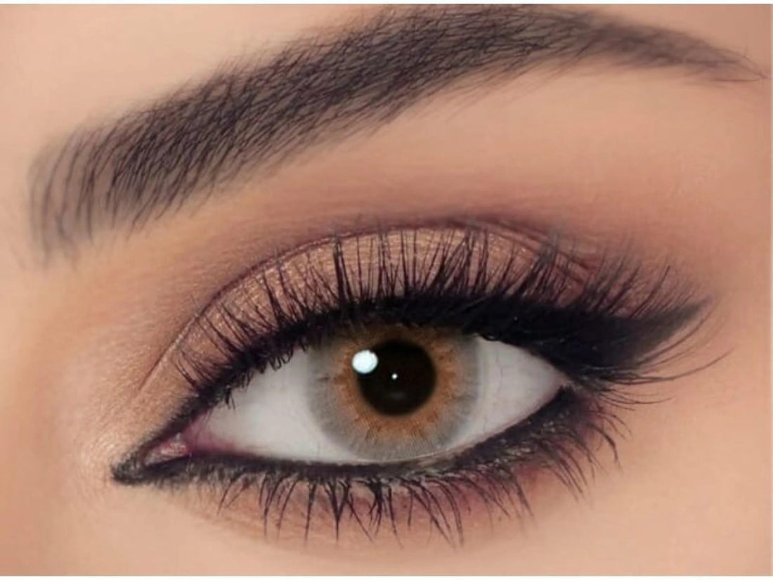 Happy Vision Unisex Stylish Comfortable Fit Clear Vision Contact Lenses Perfect for Daily Wear - Desert Grey color, Power: 0 from Celena