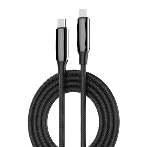 LDNIO 240W USB-C to USB-C Fast Charging Cable, PD3.1 QC4.0 Super Fast Charge, Braided Cord for Samsung Galaxy S25 Ultra/ S24/S23/ Fold 6/5/4 / Tab S9 Pro/MacBook/Apple iPhone/iPad/Huawei (2 Meter)