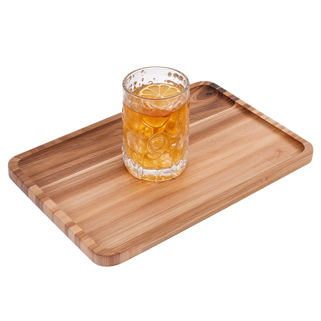 11.8" x 7.9" Acacia Wood Serving Tray Rectangular Wooden Serving Platters Wooden Natural Charcuterie Boards Cookie Appetizer Plates Serving Cheese Board for Food Dessert Fruit Home Bathroom Decor