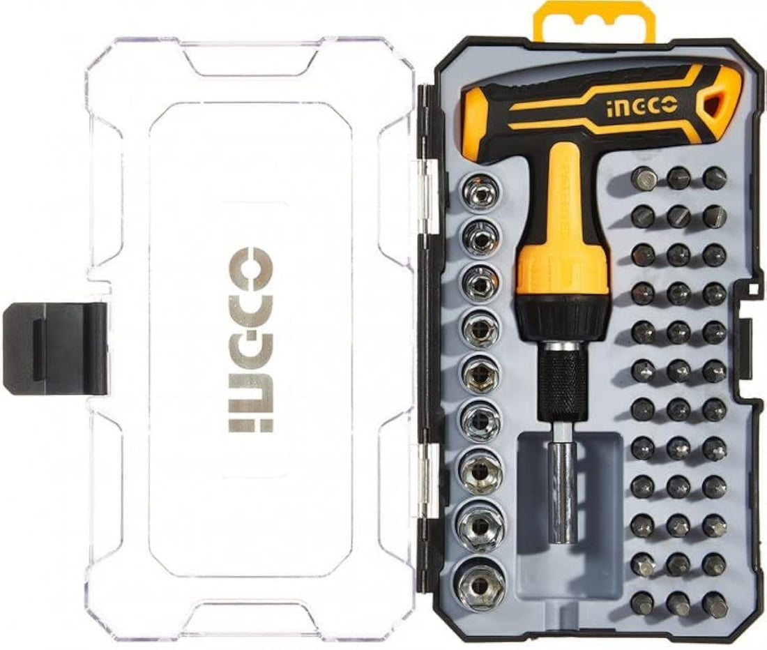 Ingco HKSDB0478 T-Handle Wrench Screwdriver 47-Pieces Set
