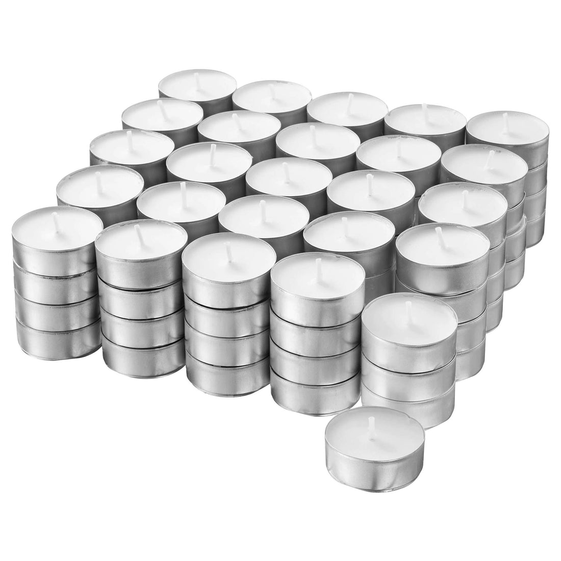 Ikea GLIMMA 100 x Tea Candles 100-White (Pack-White)